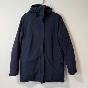 Peak Performance Women's Astrid Parka Coat Navy Blue Large Insulated Waterproof